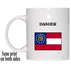  US State Flag   DASHER, Georgia (GA) Mug 