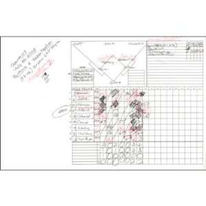 Suzyn Waldman Handwritten/Signed Scorecard Orioles at Yankees 7 30 