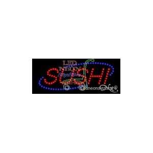 Sushi LED Sign 8 inch tall x 20 inch wide x 3.5 inch deep outdoor only 