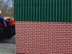 32 red brick wall paper for scalextric britains farm