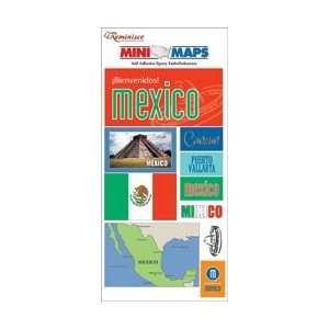   Mini Maps Epoxy Embellishments Mexico (3 Pack) 