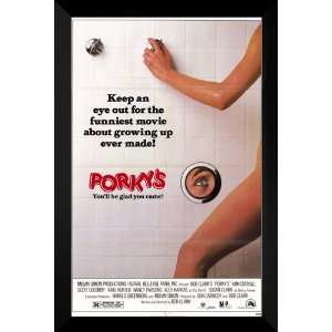    Porkys FRAMED 27x40 Movie Poster Dan Monahan