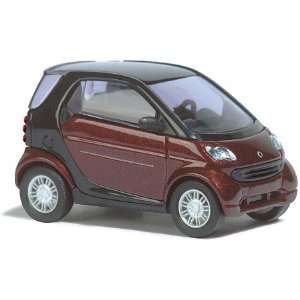 Busch 48953 Smart Fortwo Maroon 