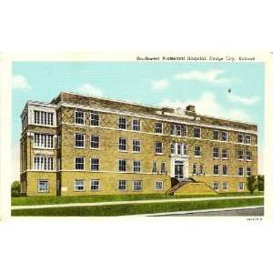   Vintage Postcard Southwest Protestant Hospital   Dodge City Kansas