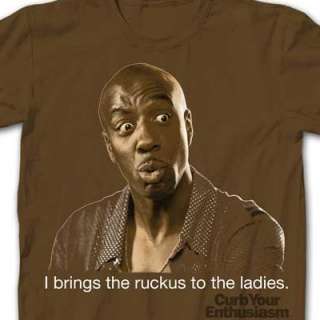 Brings the Ruckus Leon Black Curb Your Enthusiasm T Shirt  