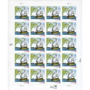 Champlain Surveys the East Coast 20 x 39 Cent US Postage Stamps Scot 