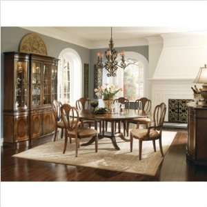 Bundle 68 Kentwood Round Dining Table with Shield Back Chairs Set (8 