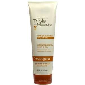 Neutrogena Triple Moisture Cream Lather Shampoo, 8.5 oz (Quantity of 5 