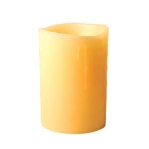   Drip Wax Pillar Candle, 4 Inch by 6 Inch, Beeswax