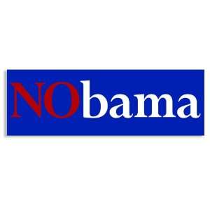  Blue NObama Anti Obama Bumper Sticker 