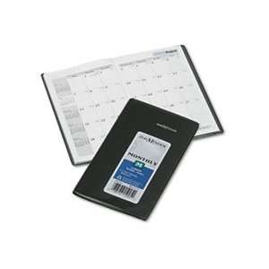  Recycled Monthly Planner, Black, 3 5/8 x 6 3/16, 2011 
