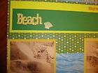 Premade scrapbook pages Summer Beach Vacation 12 x 12 b