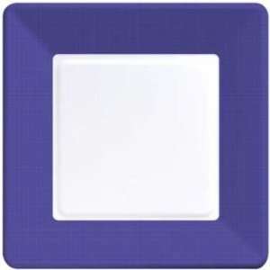  Purple Square Paper Plates Coordinate Textured 7 inch 12 