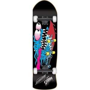  Santa Cruz Slasher Complete Skateboard   10x31 Black/Blue 