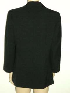Womens BROOKS BROTHERS Black Wool Jacket Blazer Sz 8 M  