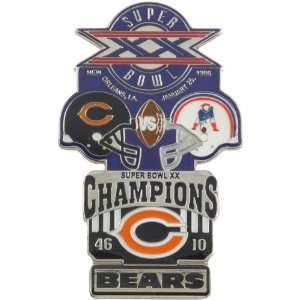  NFL Chicago Bears Super Bowl XX Collectors Pin Sports 