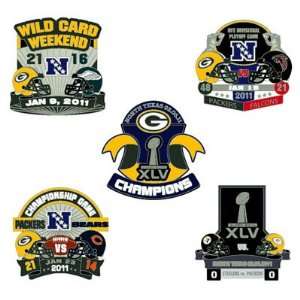  Green Bay Packers Football Super Bowl XLV 45 Champions 5 