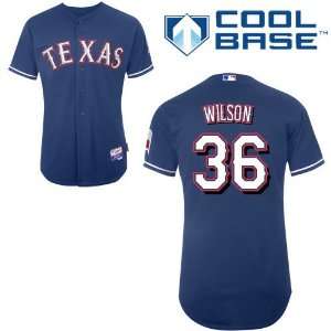  Cj Wilson Texas Rangers Authentic Alternate Cool Base 