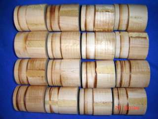 16  3 1/4 X 3 3/8  New England Sugar Maple Wood Lathe Turning Blanks 