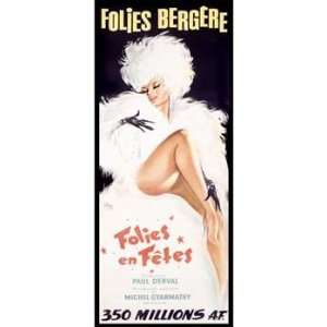  OKley   Folies Bergere Cabaret Dance Theater Poster 