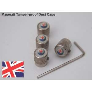  Solid Zinc Maserati Dust Valve Caps