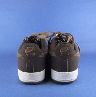 Nike Air Force 1 Womans 7M Shoe Beige/Brown Excellent  
