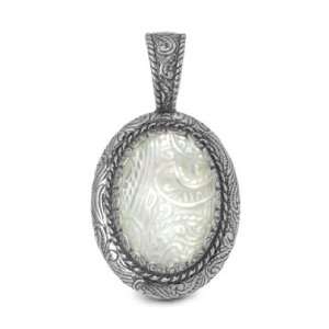   Pollack Sterling Silver Rodeo Mother of Pearl Enhancer Jewelry