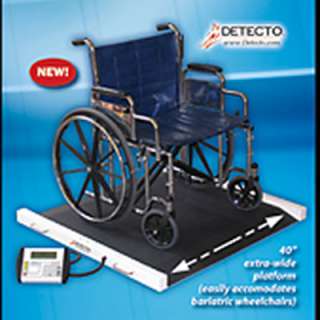 Detecto BRW1000 Portable Bariatric Wheelchair Scale 809161184204 