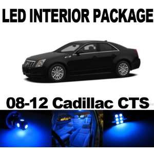 Cadillac CTS 2008 2012 BLUE 10x SMD LED Interior Bulb Package Combo 
