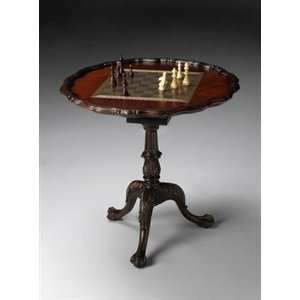  Butler Wood Heritage Chess Tilt top Game Table Patio 