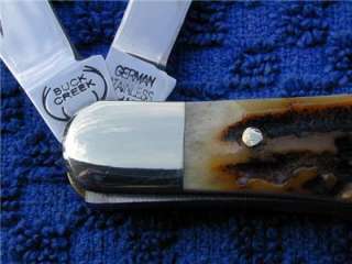 Buck Creek Genuine Stag 2007 Collectors Edition Whittler Knife, 1 Of 