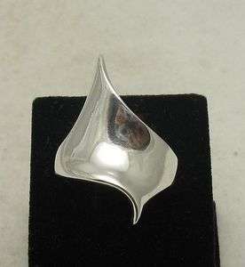 STYLISH STERLING SILVER RING PLAIN SOLID 925 SIZE H T EMPRESS  