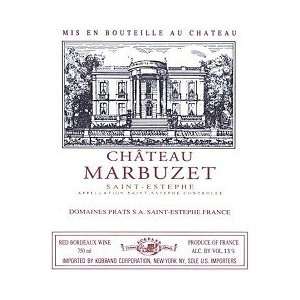  Chateau Marbuzet St. Estephe 2005 750ML Grocery & Gourmet 