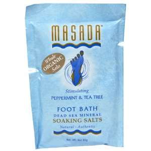 Masada Soaking Salts, Peppermint & Tea Tree, Stimulating, 3 oz (85 g 