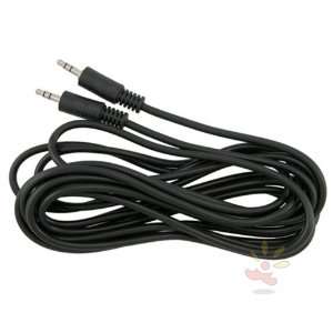  Black 3.5mm Stereo Plug to Plug M/M Cable , 12FT 