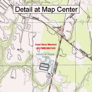 USGS Topographic Quadrangle Map   East New Market, Maryland (Folded 