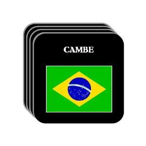  Brazil   CAMBE Set of 4 Mini Mousepad Coasters 