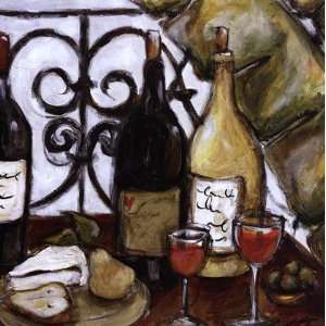  Cheese And Wine by Nicole Etienne 27x27