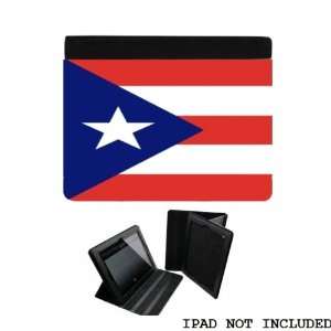  Puerto Rico Rican Flag iPad Leather and Faux Suede Holder 