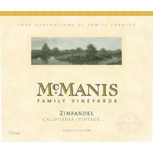 McManis Family Vineyards Zinfandel 2010 Grocery & Gourmet 
