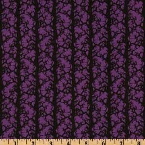  44 Wide Spookyville Branches Purple Fabric By The Yard 