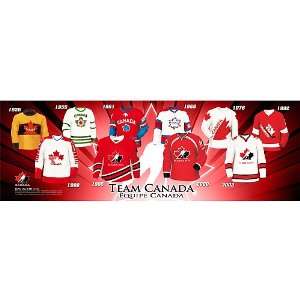   Team Canada Jersey Evolution 10x30 Plaque