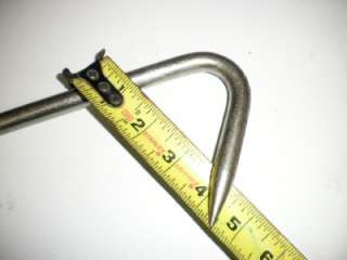   Steel Hooks on Gamble Deer Meat Butcher Processing Cow Cleaning  