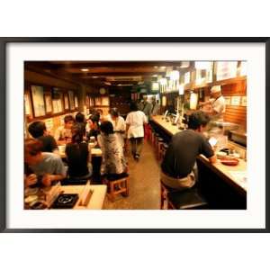  Customers Dining at Oden Restaurant, Shinjuku, Tokyo 