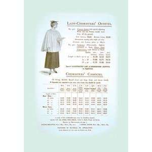    Vintage Art Lady Choristers Outfits   06953 8