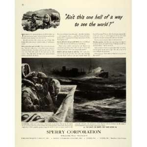   Electronics Radio Warship German U Boat Submarine   Original Print Ad