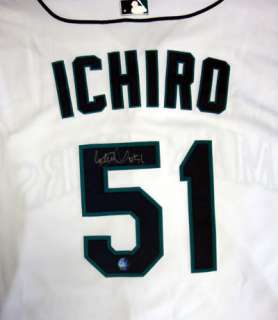 Ichiro Suzuki Autographed Signed 2002 Seattle Mariners Jersey #51 Holo 