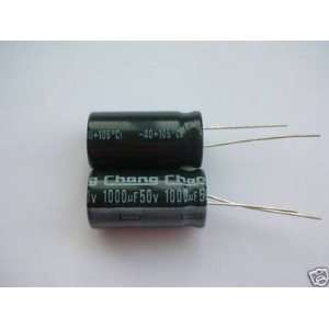 Capacitor 1000uf 50V   Electrolytic 100 pc temp 105c Size 25mm x 12mm 