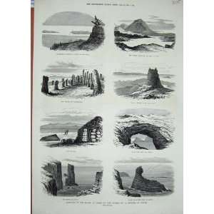  1875 Island Lewis Stornoway Callernish Loch Barvas Art 