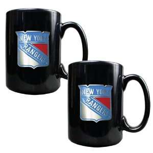   Rangers 2 Piece Matching NHL Ceramic Coffee Mug Set